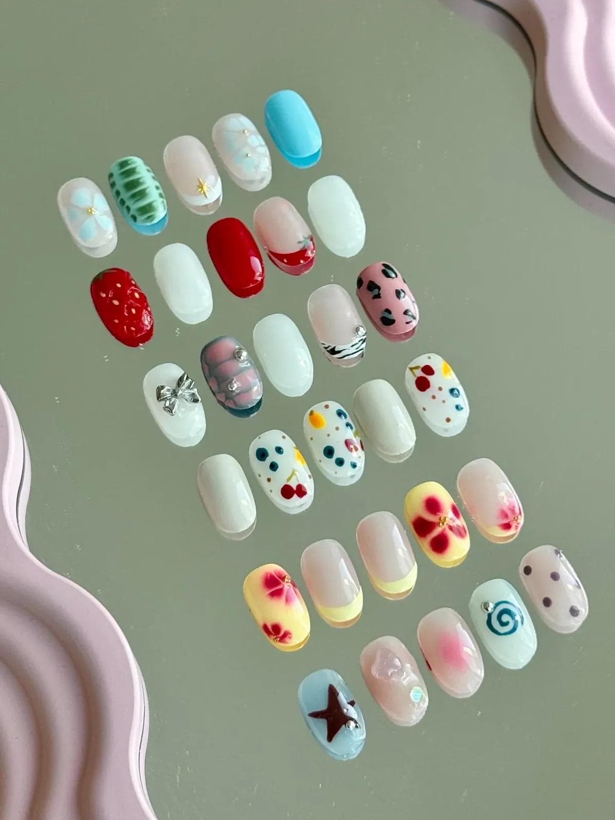 This month's collection of simple gel nail designs